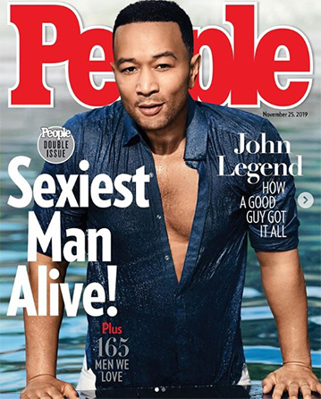 米「ピープル」誌の「最もセクシーな男性」に歌手ジョン・レジェンド