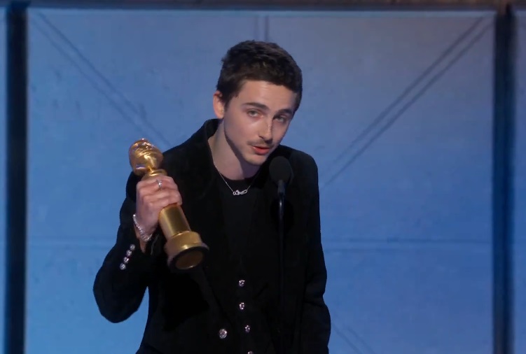 第83回ゴールデングローブ賞 ティモシー・シャラメ主演男優賞