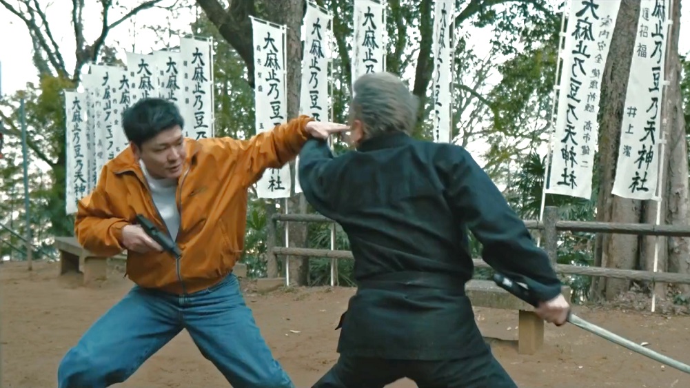 阪元裕吾監督『フレイムユニオンン 最強殺し屋伝説国岡［私闘編］』ポスタービジュアル、場面写真、主題歌情報解禁